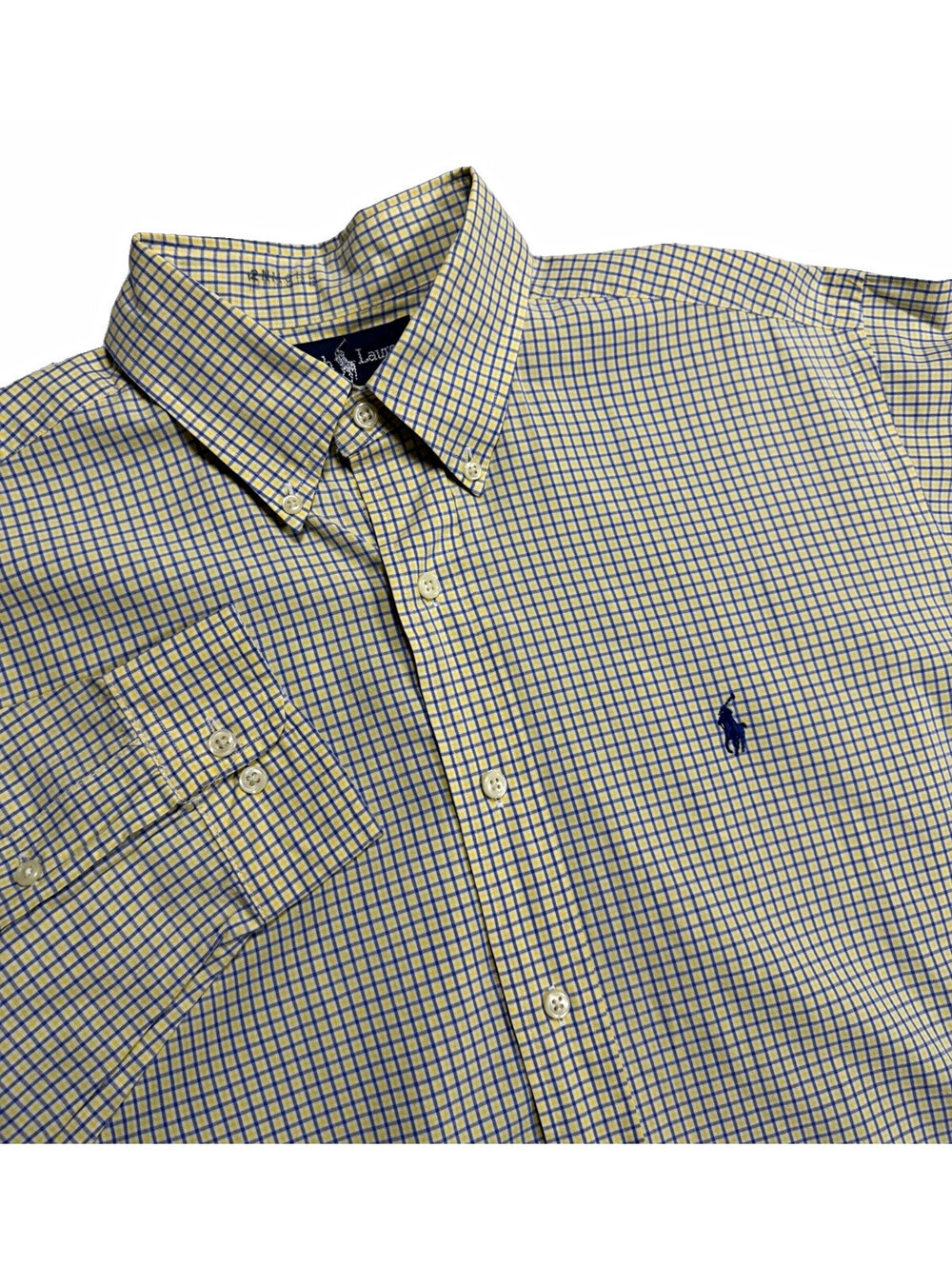 Ralph Lauren Men’s Yarmouth Classic Fit L/S Check Button-Down Shirt M/L 16-32/33